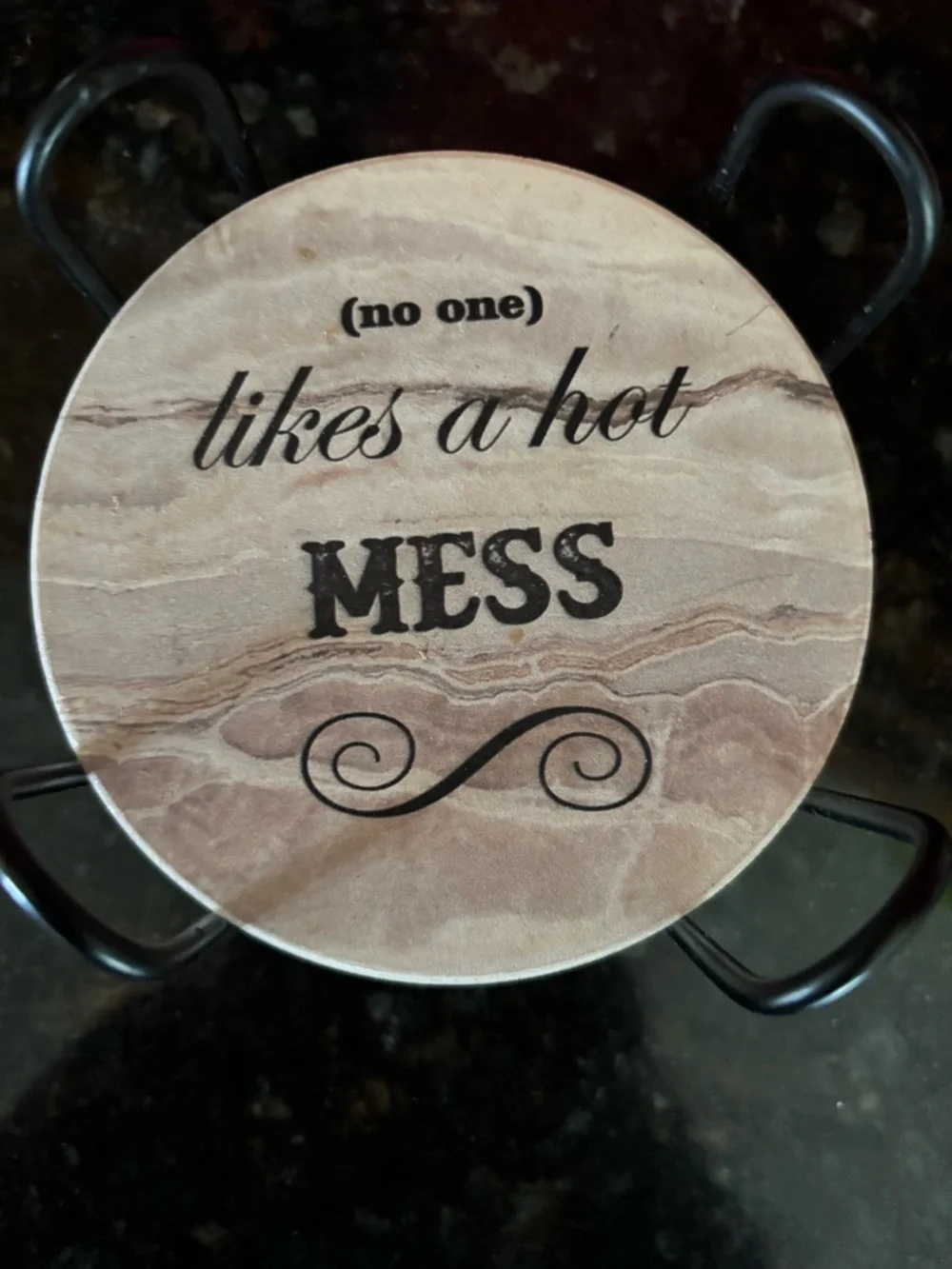 Be Considerate Bitches Round Decorative Ceramic Coaster